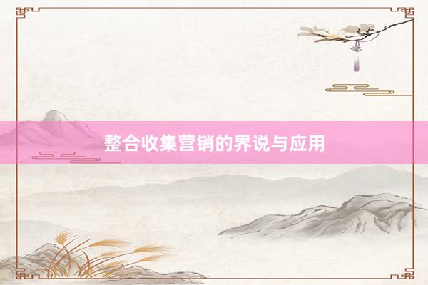 整合收集营销的界说与应用