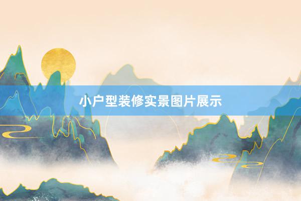 小户型装修实景图片展示